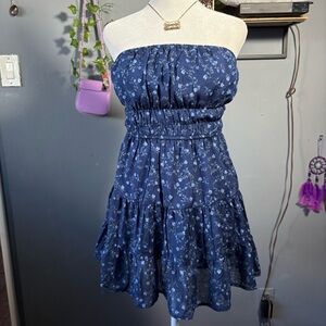 Indulge Navy Blue Elegant Dress